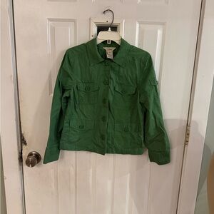 L.L. Bean cotton button up jacket